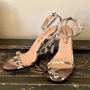 Snake skin wedges